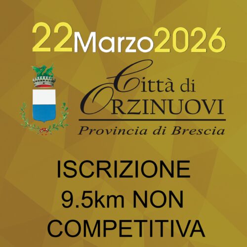 Iscrizione 9,5Km NON Competitiva